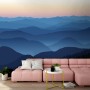 Mountain Silhouette at Sunset Wallpaper Mural