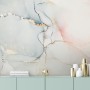 Soft Neutral Abstract Marble Art Wallpaper Mural