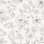 Poppy Drawing Floral Wallpaper Mural
