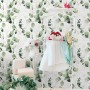 Watercolor Green Eucalyptus Leaf Wallpaper Mural