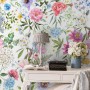 Colorful Spring Pink Wildflowers Wallpaper Mural
