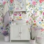 Colorful Spring Pink Wildflowers Wallpaper Mural