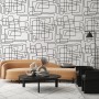 Minimalist Geometric Line Wallpaper Mural