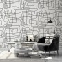 Minimalist Geometric Line Wallpaper Mural