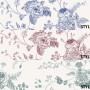 Monochrome Floral Drawing Art Wallpaper Mural