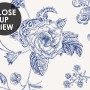 Monochrome Floral Drawing Art Wallpaper Mural