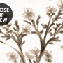 Monochrome Botanical Plants Chinoiserie Wallpaper Mural