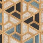Geometric Shape Wood Look Texture Wallpaper Mural