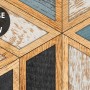 Geometric Shape Wood Look Texture Wallpaper Mural