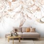 Boho Abstract Banana Leaf Art Wallpaper Mural