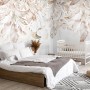 Boho Abstract Banana Leaf Art Wallpaper Mural