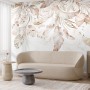 Boho Abstract Banana Leaf Art Wallpaper Mural