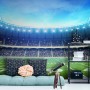 Football Sport Stadium Wallpaper Mural