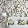 Parrot on Branches Wallpaper Mural