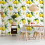 Lemon with Leaf Wallpaper Mural