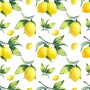 Lemon with Leaf Wallpaper Mural