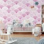 Seashell Pattern Wallpaper Mural for Nursery and Kids Room