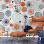 Abstract Colorful Circle Wallpaper Mural
