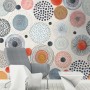 Abstract Colorful Circle Wallpaper Mural