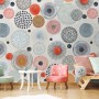 Abstract Colorful Circle Wallpaper Mural