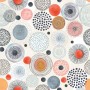 Abstract Colorful Circle Wallpaper Mural