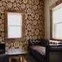 Stacked Wooden Stumps Wallpaper Mural