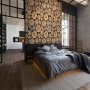 Stacked Wooden Stumps Wallpaper Mural