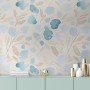 Watercolor Leaf and Twigs Printing Wallpaper Mural