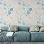 Watercolor Leaf and Twigs Printing Wallpaper Mural