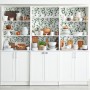 Watercolor Eucalyptus Leaf Pattern Wallpaper Mural
