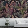 Tropical Birds on Branch with Butterflies Wallpaper Mural