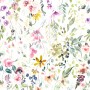Watercolor Wildflower Wallpaper Mural