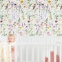 Watercolor Wildflower Wallpaper Mural