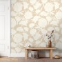 Drawing Peony Floral Art Wallpaper Mural