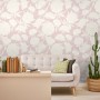 Drawing Peony Floral Art Wallpaper Mural