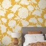 Drawing Peony Floral Art Wallpaper Mural