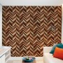 Geometric Chevron Shape Wood Effect Wallpaper Mural