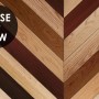 Geometric Chevron Shape Wood Effect Wallpaper Mural