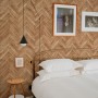 Herringbone Wood Texture Effect Wallpaper Mural
