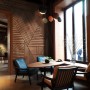 Geometric Wood Texture Effect Wallpaper Mural