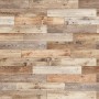 Reclaimed Wood Panel Look Wallpaper Mural