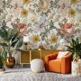 Kids Peony and Daisy Floral Wallpaper Mural