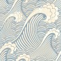 Watercolor Ocean Waves Wallpaper Mural