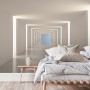 3D Look Illustrational Abstract White Corridor Wallpaper Mural