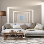 3D Look Illustrational Abstract White Corridor Wallpaper Mural