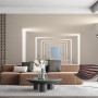 3D Look Illustrational Abstract White Corridor Wallpaper Mural