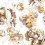 Whitish Floral Wallpaper Mural