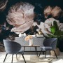 Dark Floral Peony Bouquet Wallpaper Mural