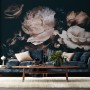 Dark Floral Peony Bouquet Wallpaper Mural
