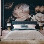 Dark Floral Peony Bouquet Wallpaper Mural